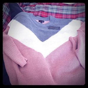 Color block sweater